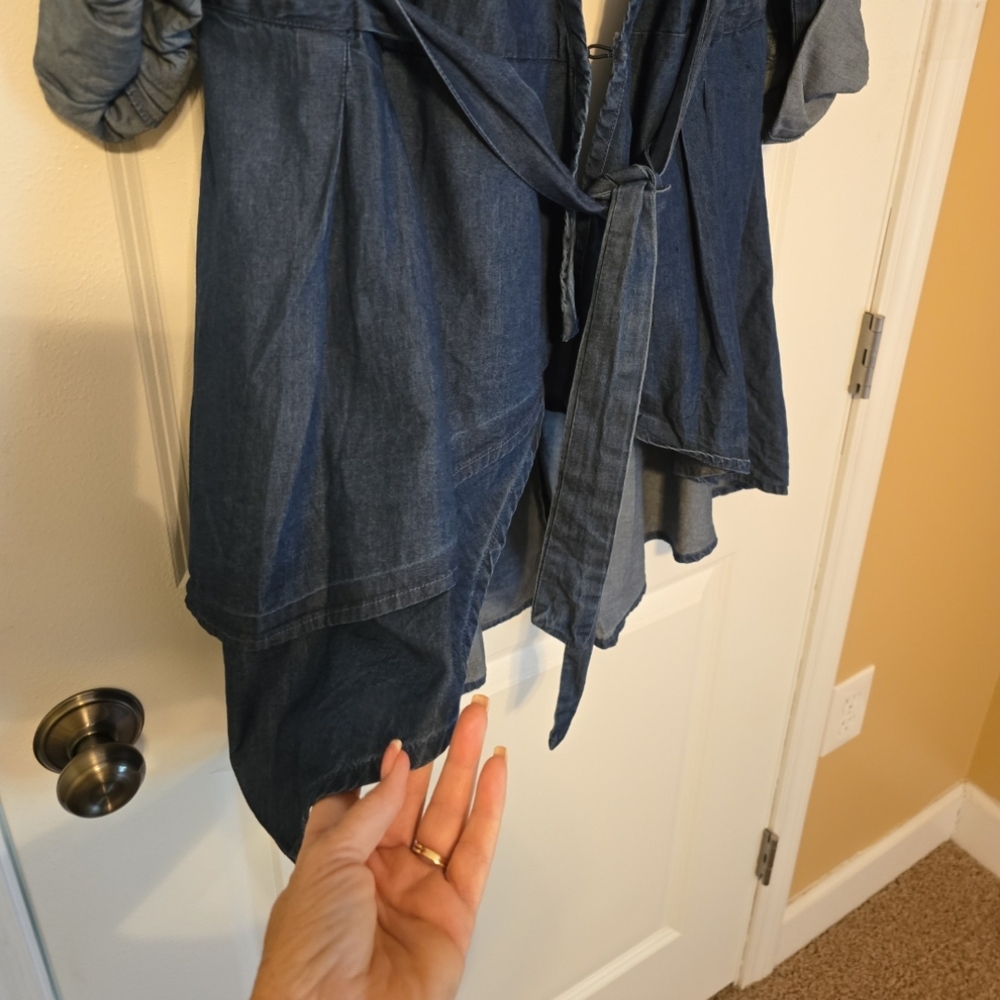 New York & Company Blue Denim Jacket - Picture 5 of 8